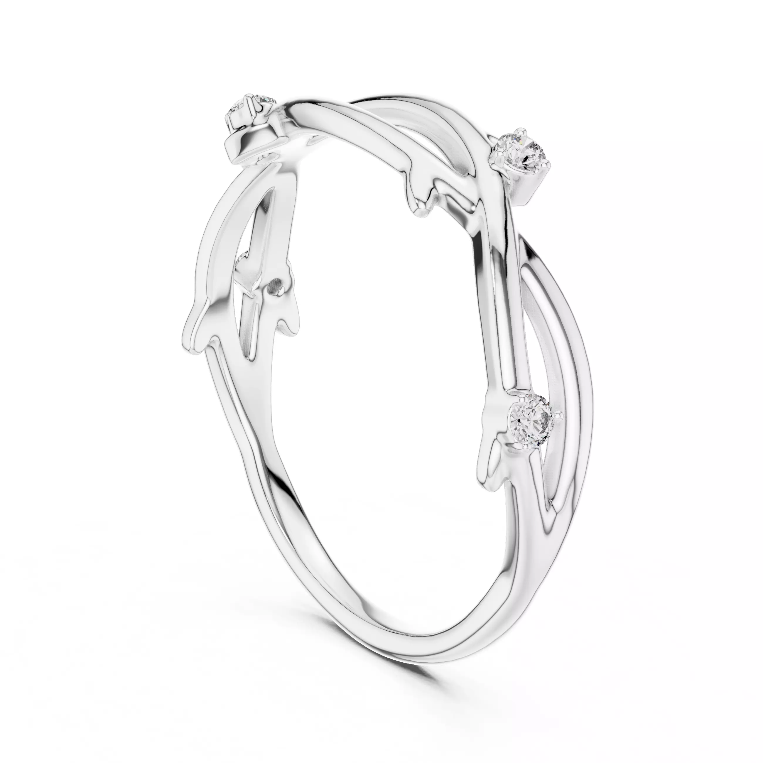 Ultra light wt minimalist Ring 3dm stl renders 360 animation  3D print model_6