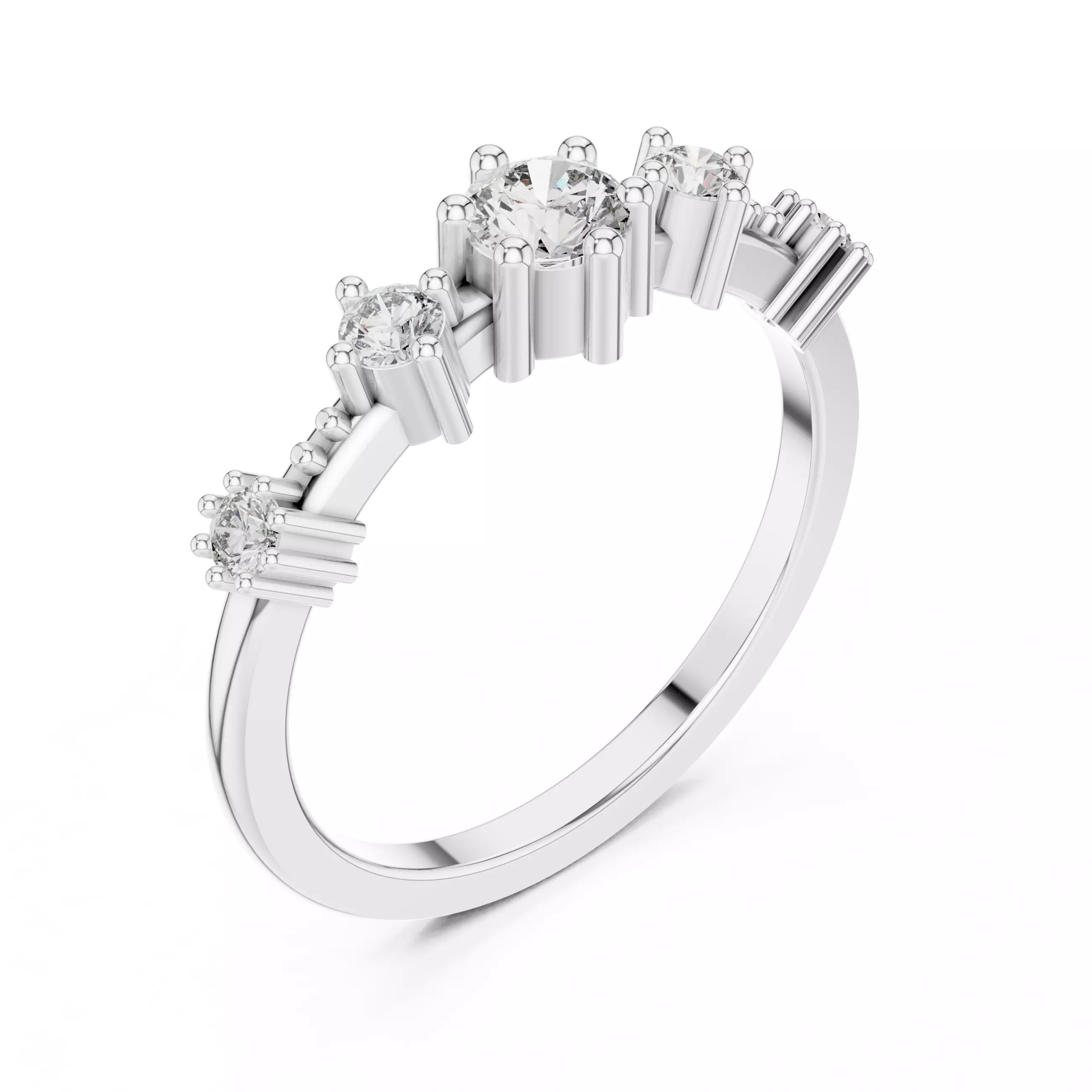 Ultra light wt minimalist Ring 3dm stl renders 360 animation  3D print model_7