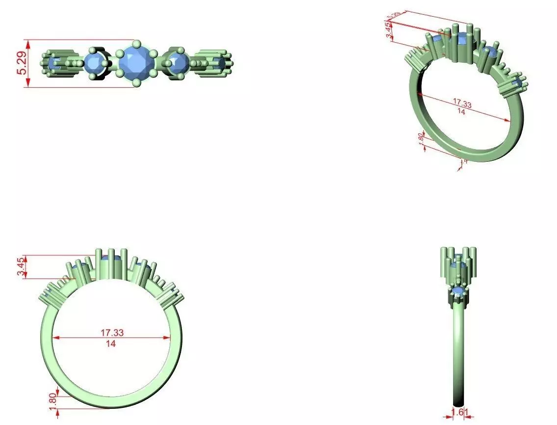 Ultra light wt minimalist Ring 3dm stl renders 360 animation  3D print model_1