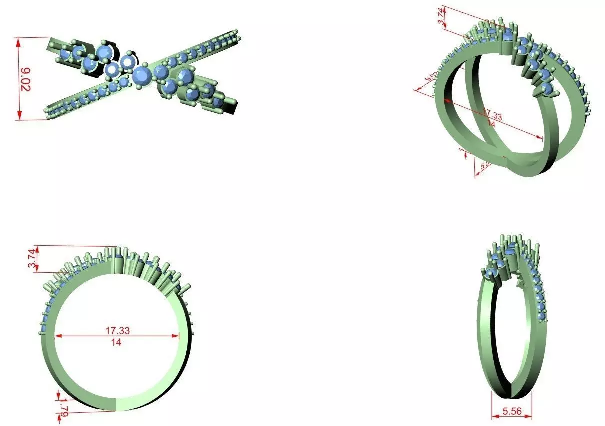 Ultra light wt minimalist Ring 3dm stl renders 360 animation  3D print model_1