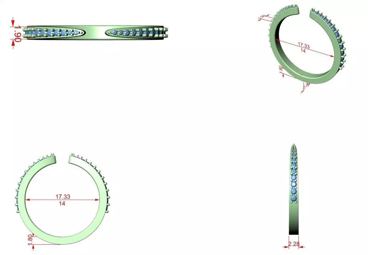 Ultra light wt minimalist Ring 3dm stl renders 360 animation  3D print model_1
