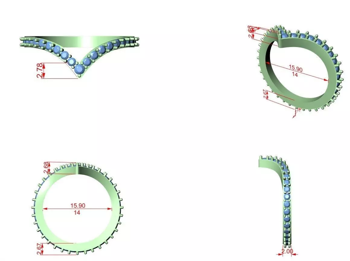 Ultra light wt minimalist Ring 3dm stl renders 360 animation  3D print model_1