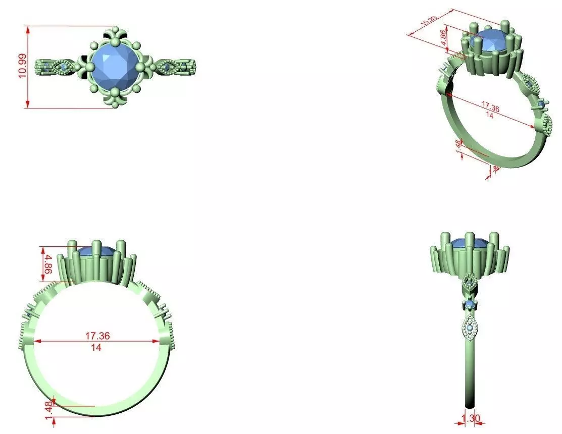 Ultra light wt minimalist Ring 3dm stl renders 360 animation 3D print model_1