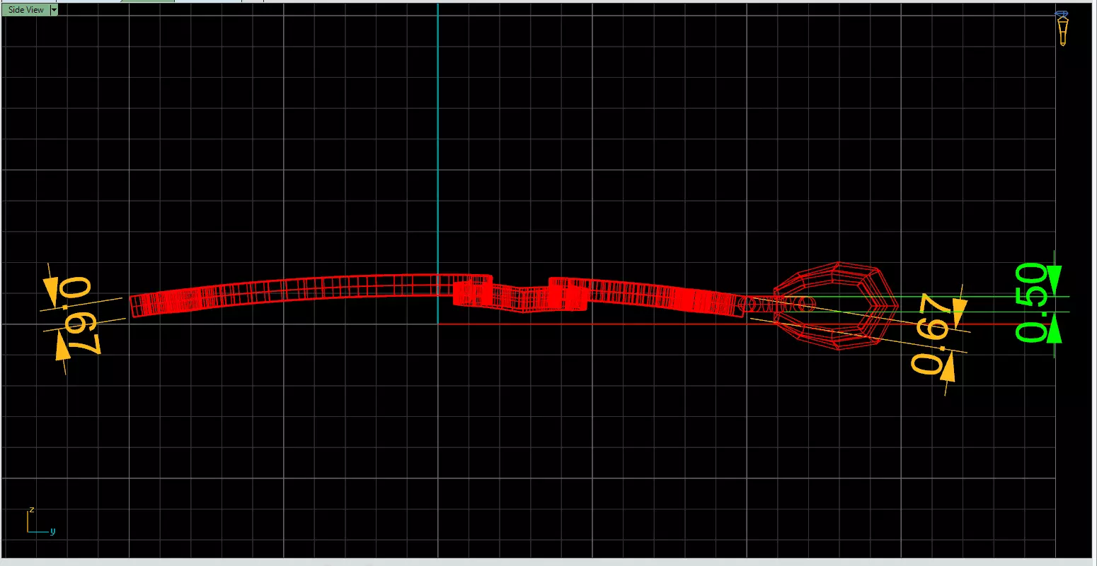 Futuristic Geometric Cross Necklace File Item 15 3D print model_6