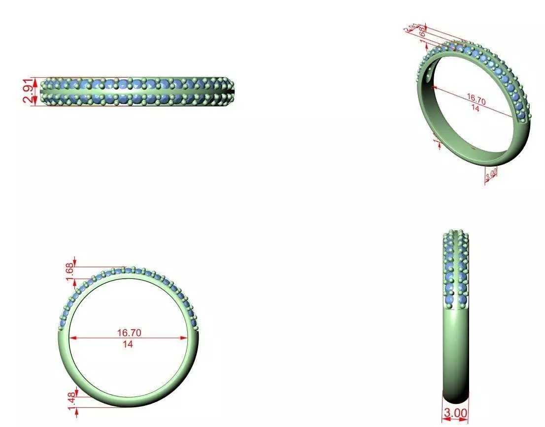 Ultra light wt minimalist Ring 3dm stl renders 360 animation  3D print model_1