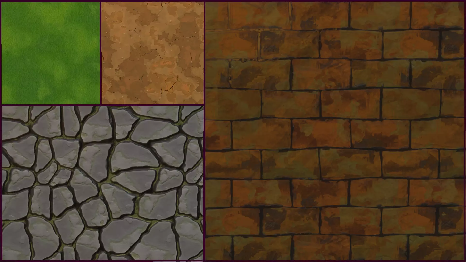 Ghibli Inspired Painted Texture Pack 3D model_2