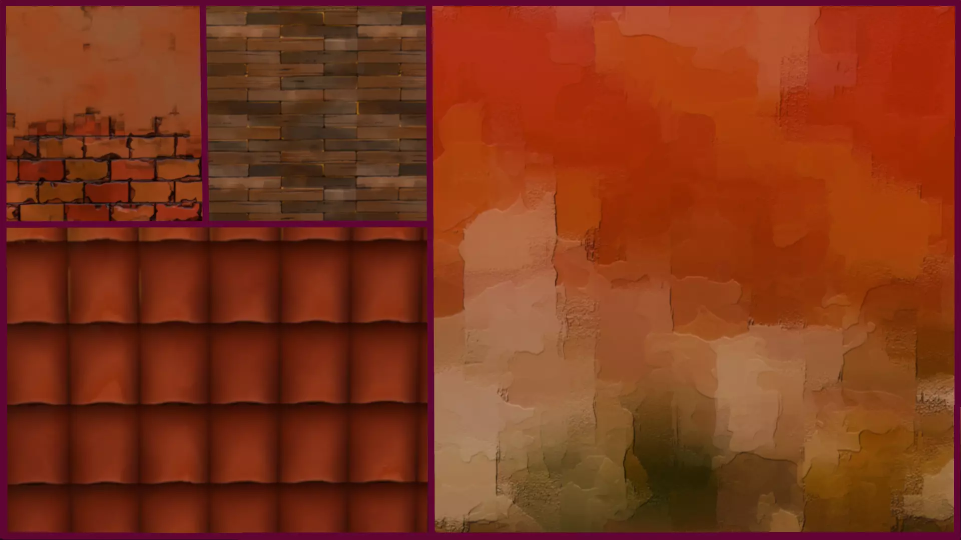 Ghibli Inspired Painted Texture Pack 3D model_1