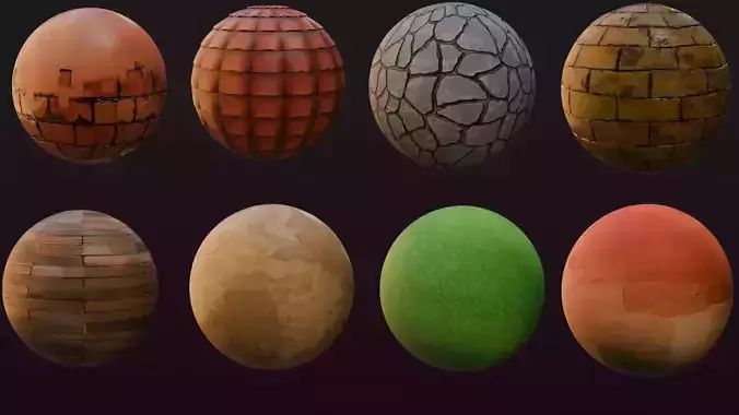 Ghibli Inspired Painted Texture Pack