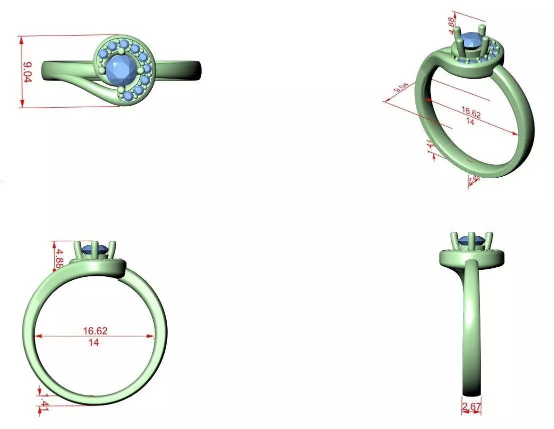 Ultra light wt minimalist Ring 3dm stl renders 360 animation  3D print model_1
