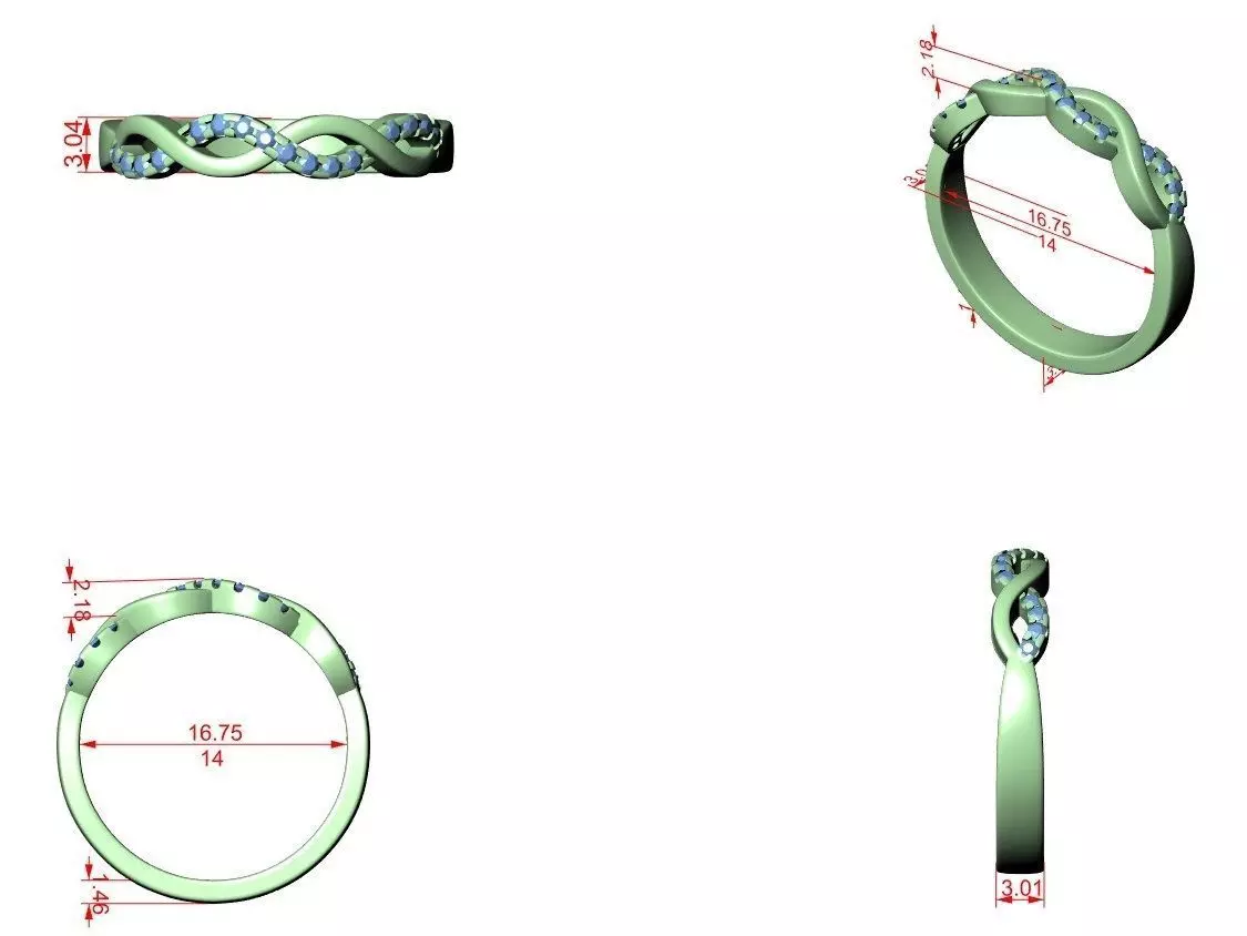 Ultra light wt minimalist Ring 3dm stl renders 360 animation 3D print model_1