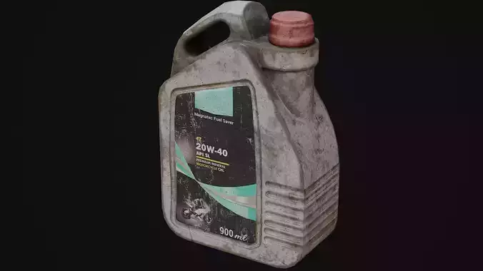 Car Oil Bottle Game Ready Model Low-poly 3D model