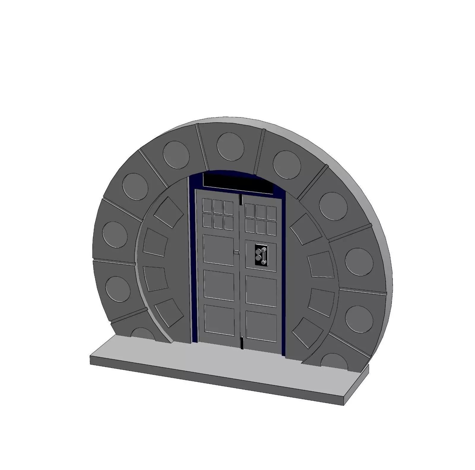 Custom DR Who 15th Doctor Tardis Diorama 3D print model