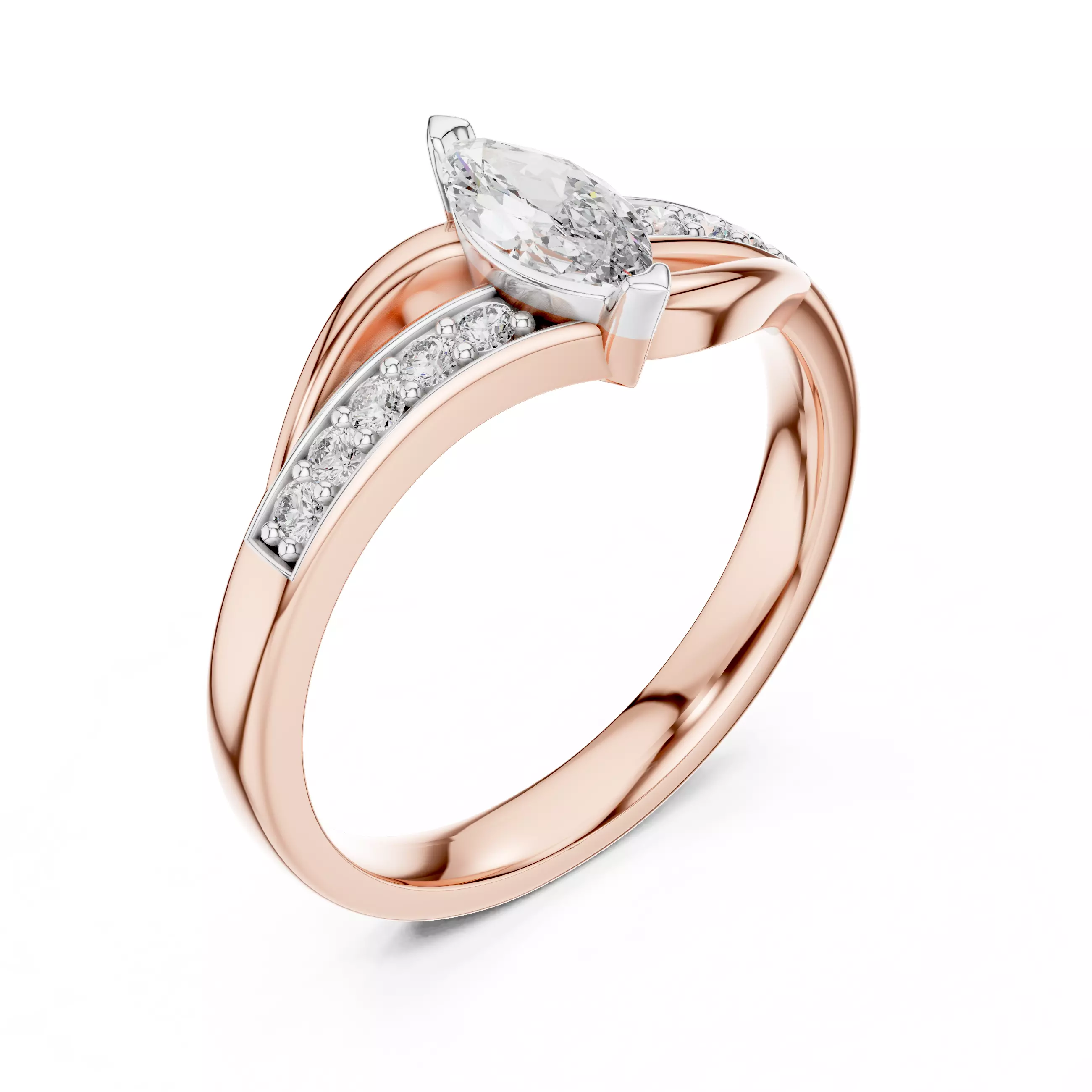 Ultra light wt minimalist Ring 3dm stl renders 360 animation 3D print model_4