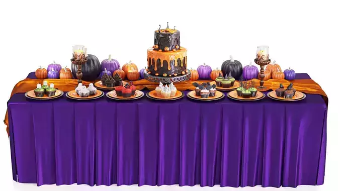  Halloween Buffet Table