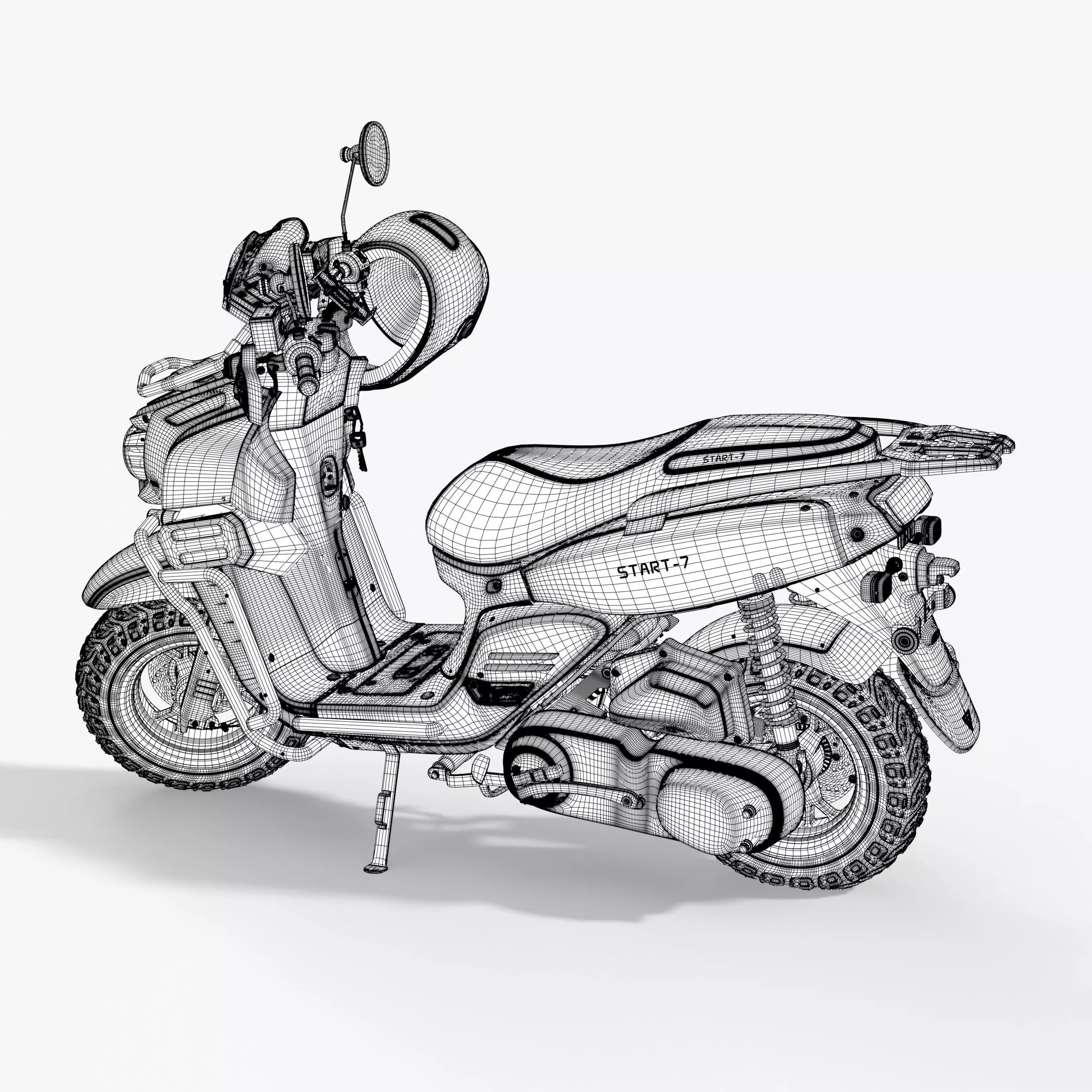 Scooter 3D model_7