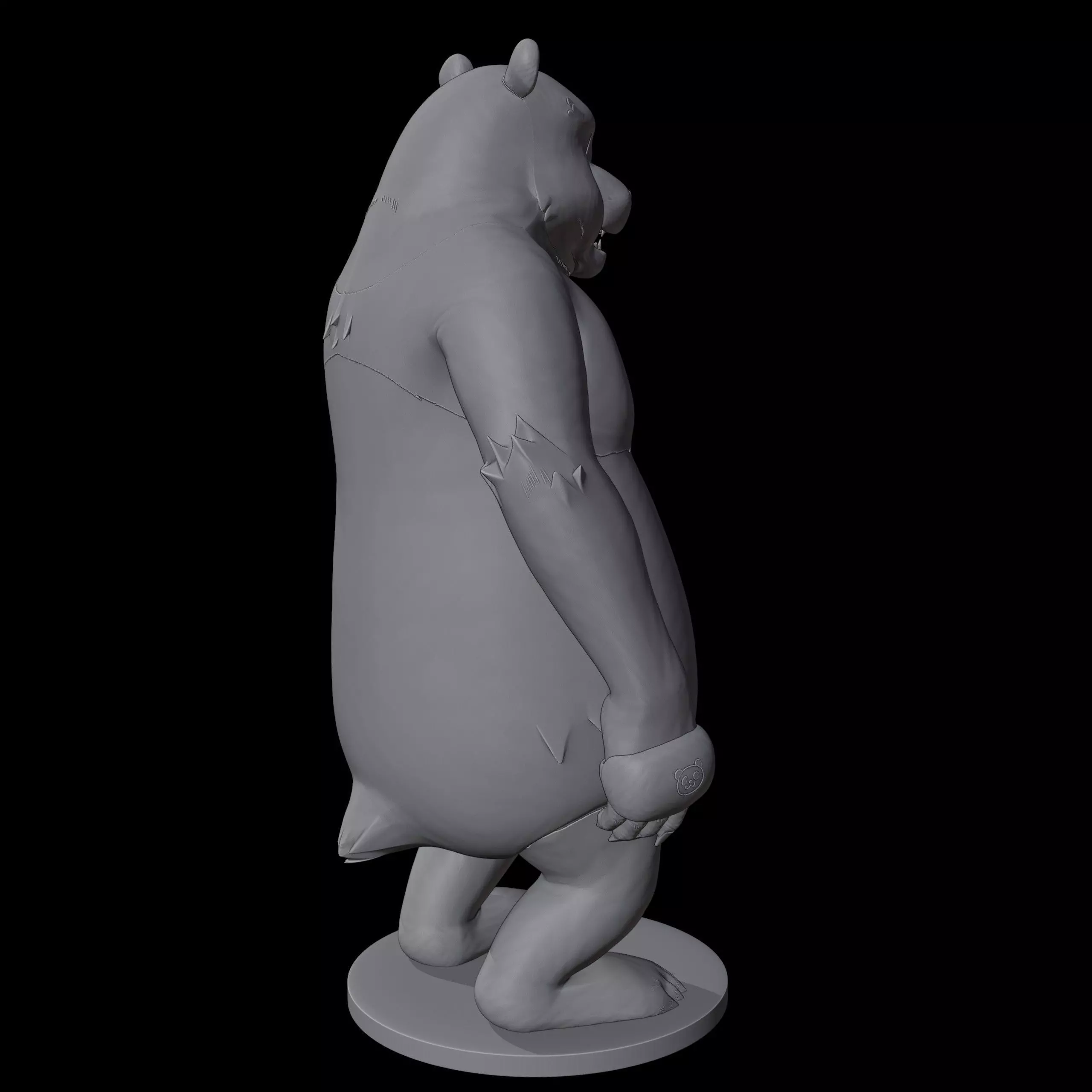 Panda 3D print model_9