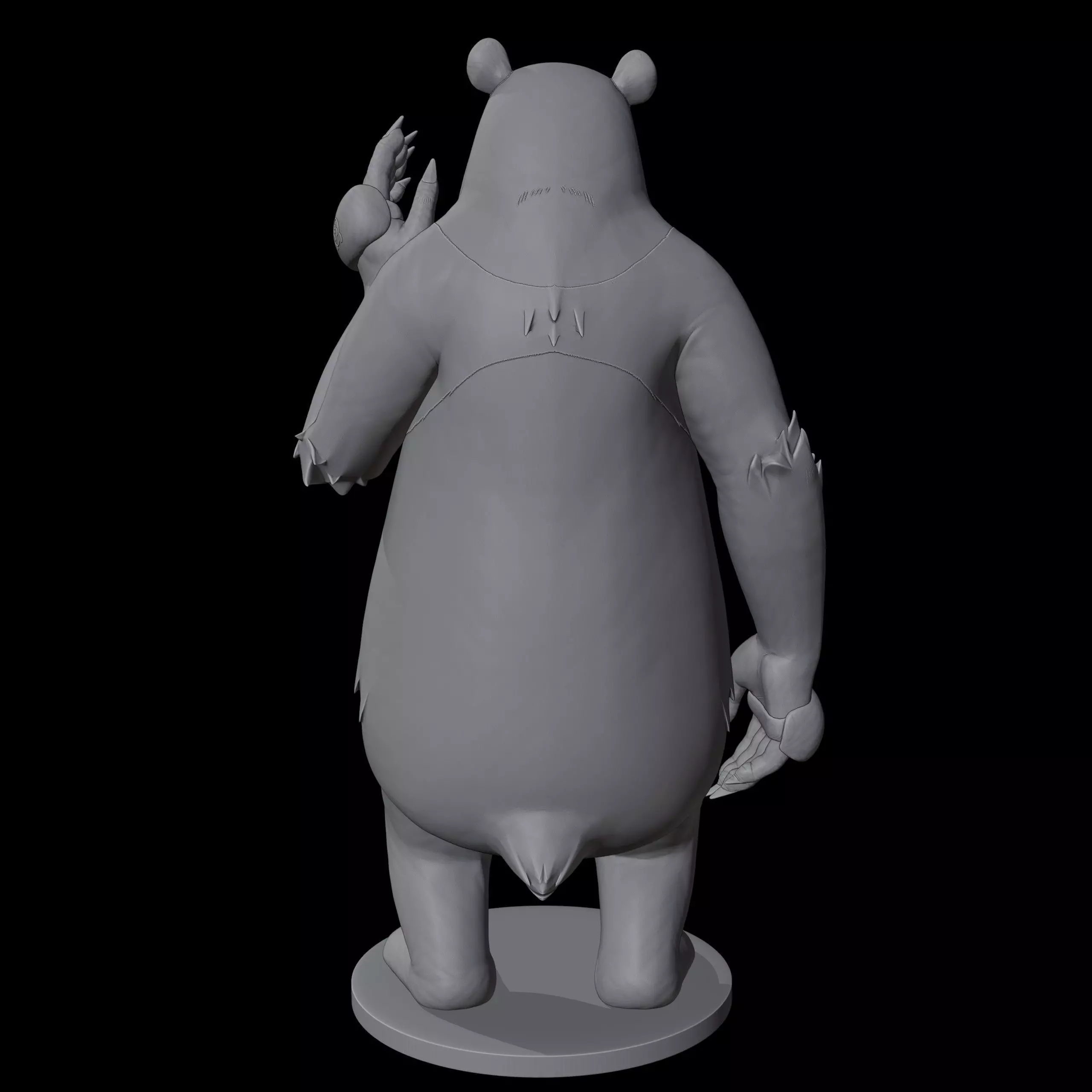 Panda 3D print model_7