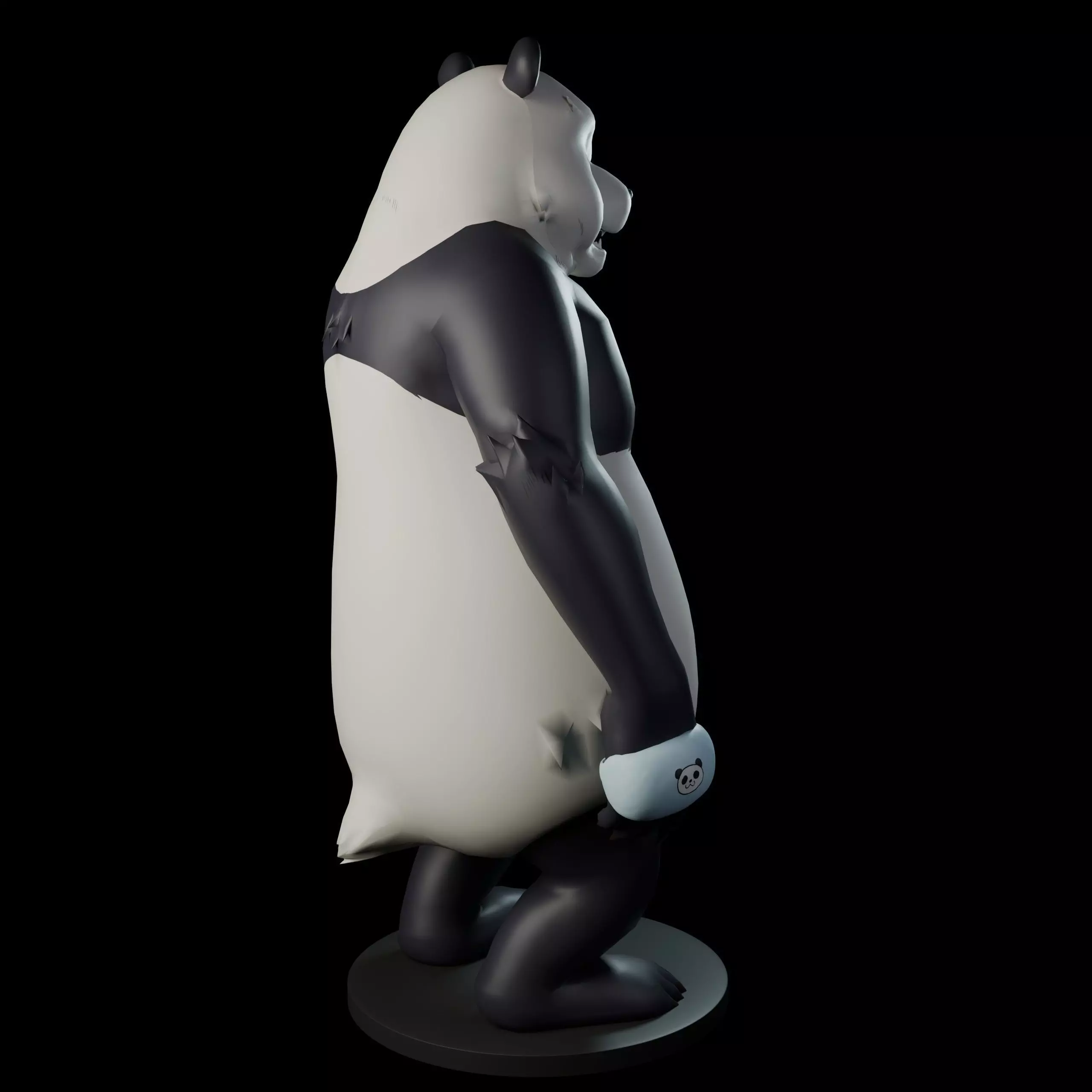 Panda 3D print model_8
