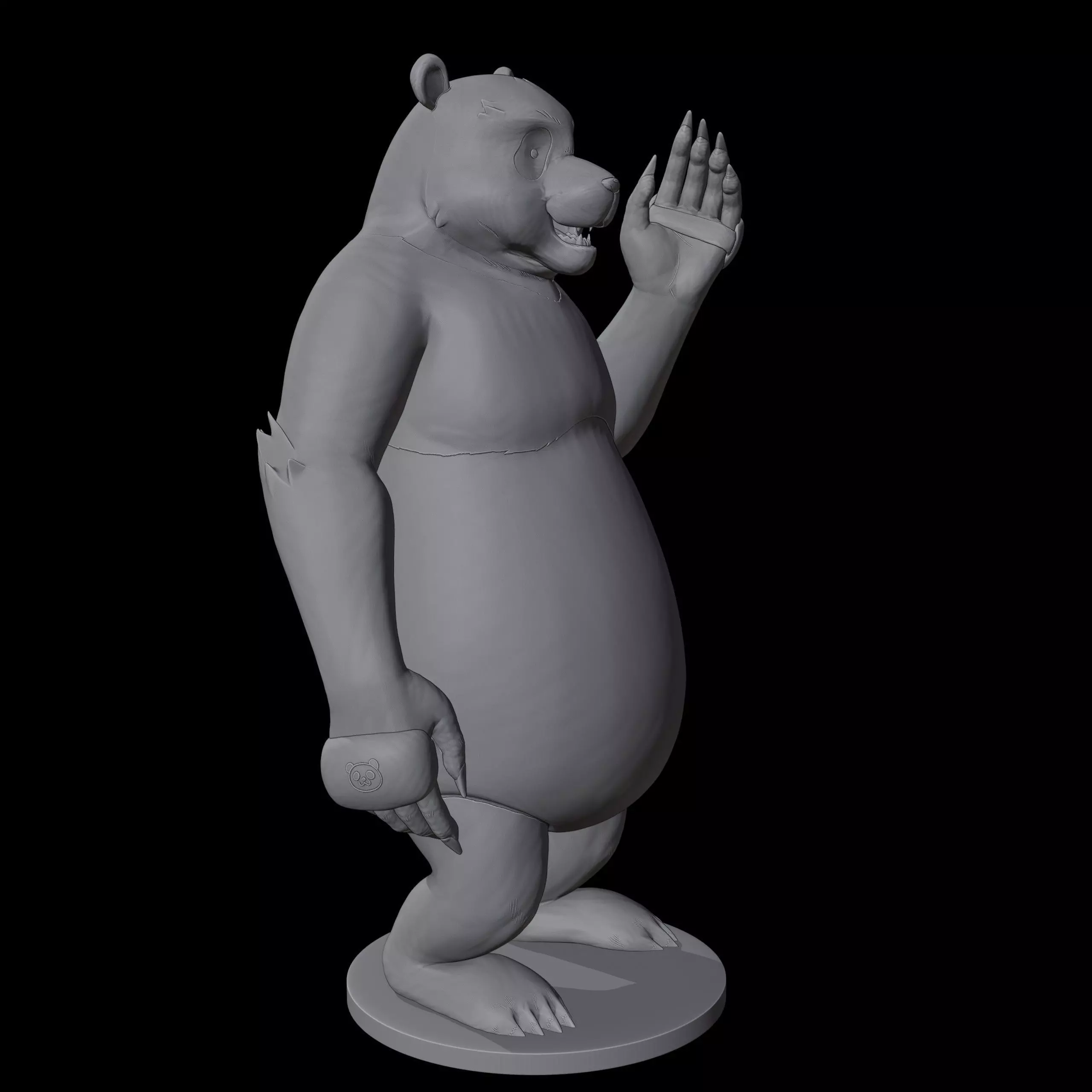 Panda 3D print model_11