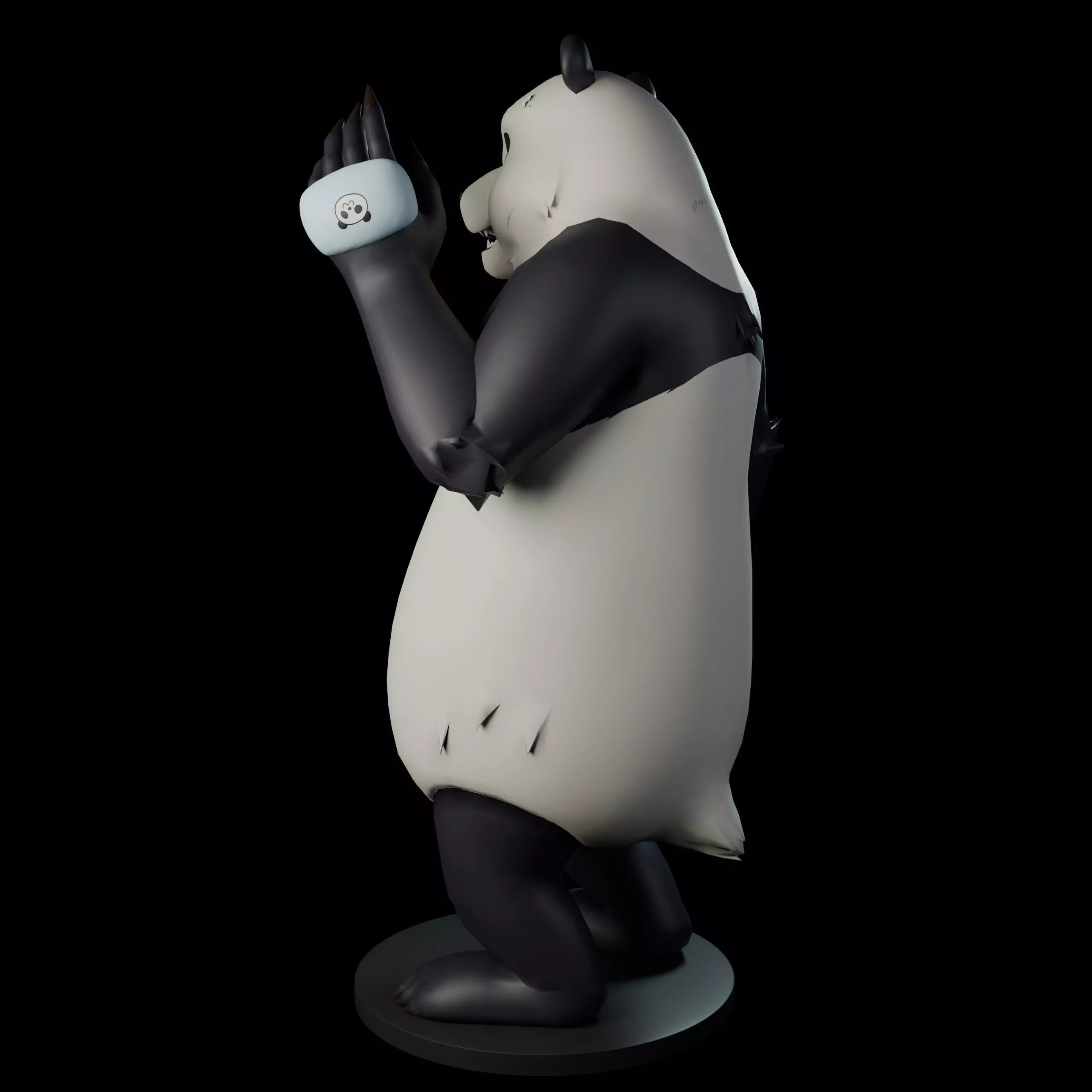 Panda 3D print model_4