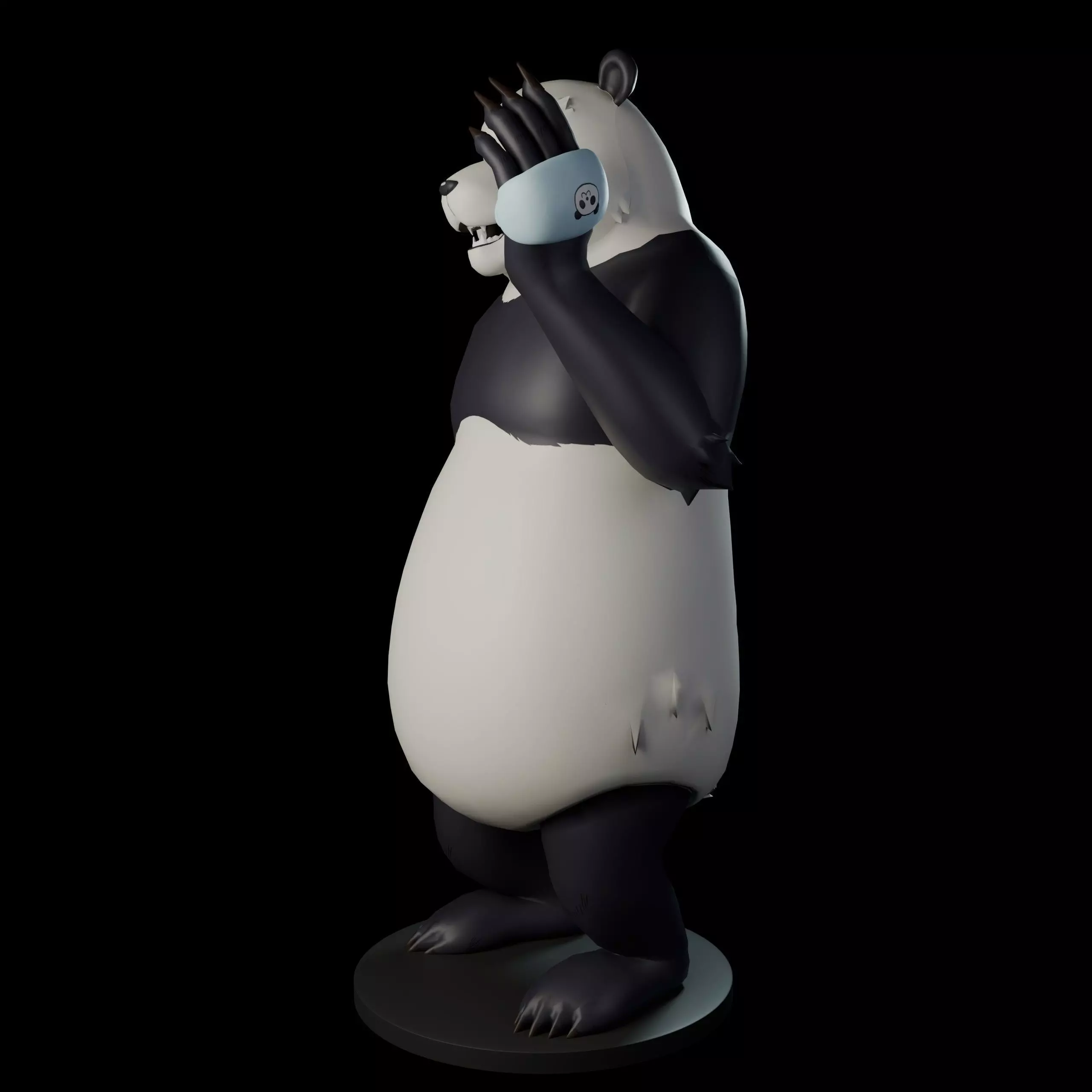 Panda 3D print model_2
