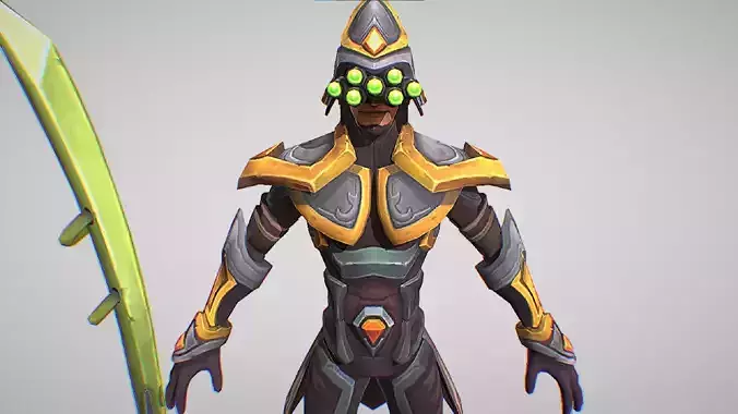 Master Yi - League Of Legends Low-poly 3D model