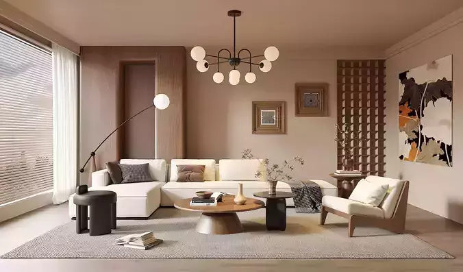 Modern Oriental Living Room 715