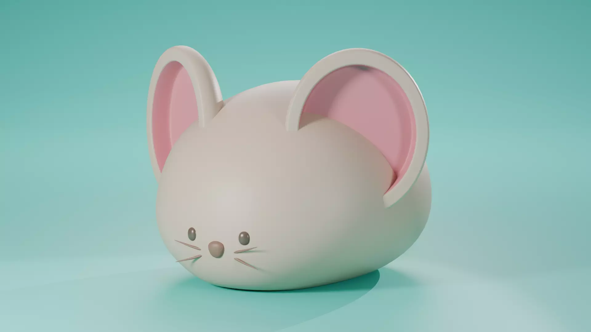 Cute Mouse 3D Model Desk Decoration Free 3D print model