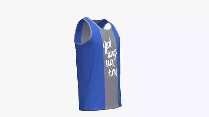 Sleeveless Shirt 3D Model with Detailed Texture and Fit Low-poly 3D model Sleeveless Shirt 3D Model with Detailed Texture and Fit Low-poly 3D model