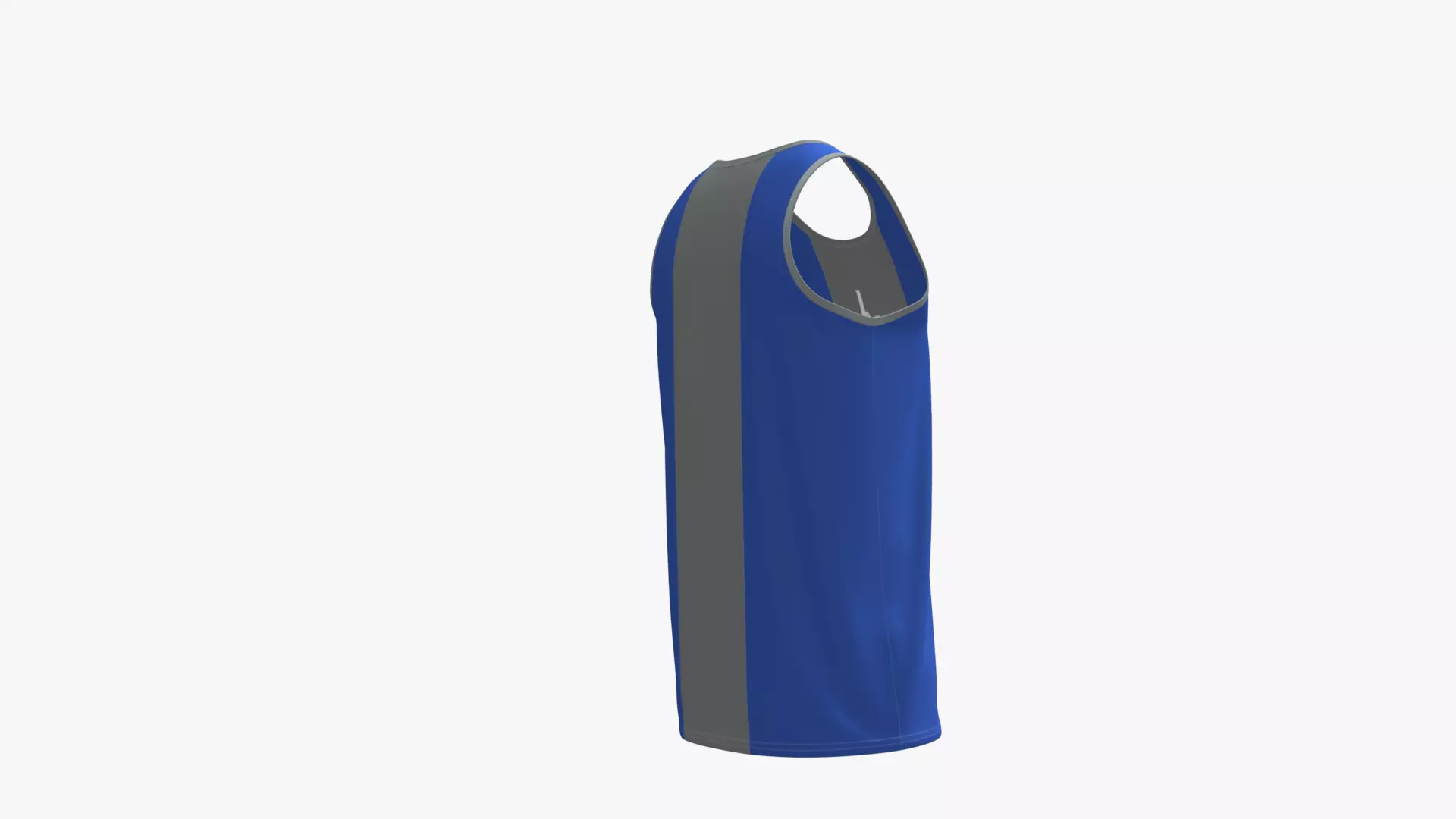 Sleeveless Shirt 3D Model with Detailed Texture and Fit Low-poly 3D model_3