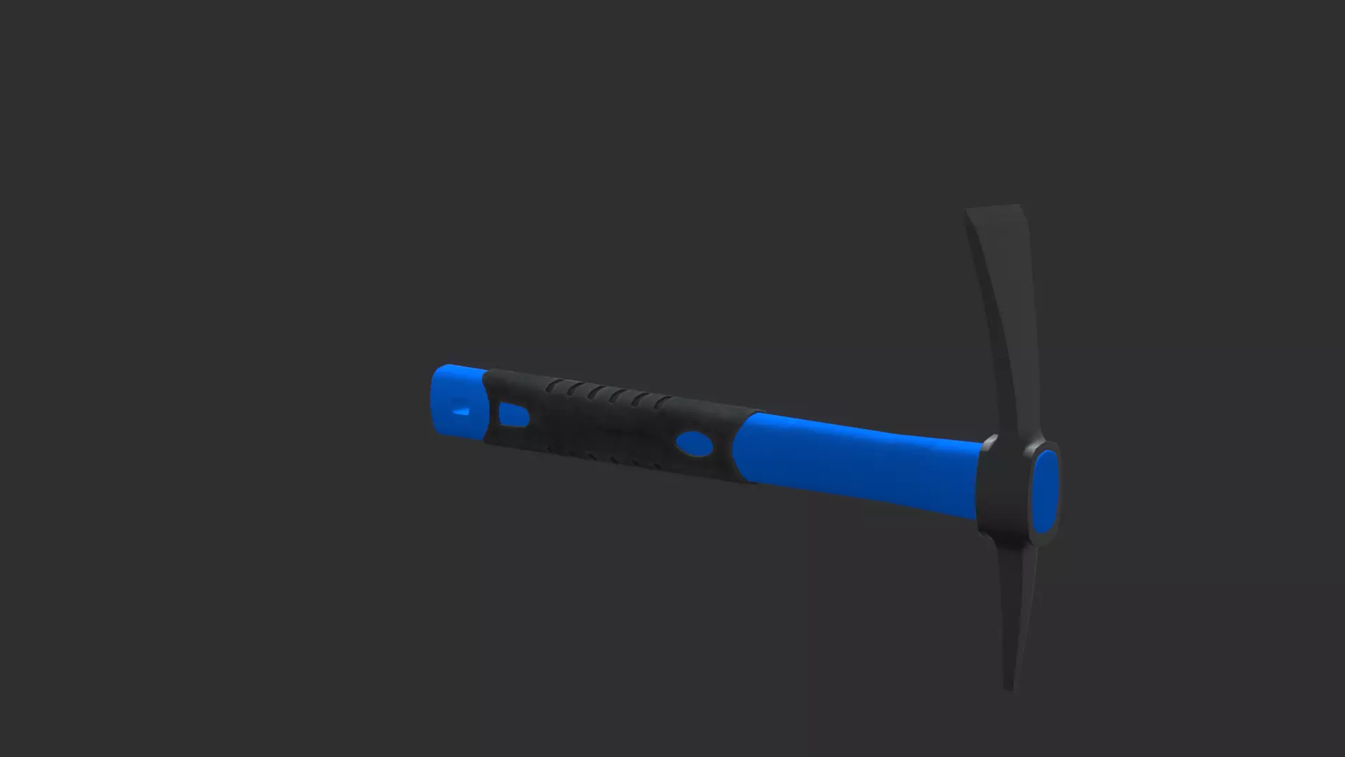 Realistic Pick Axe 3D Model with Detailed Handle and Head Low-poly 3D model_5