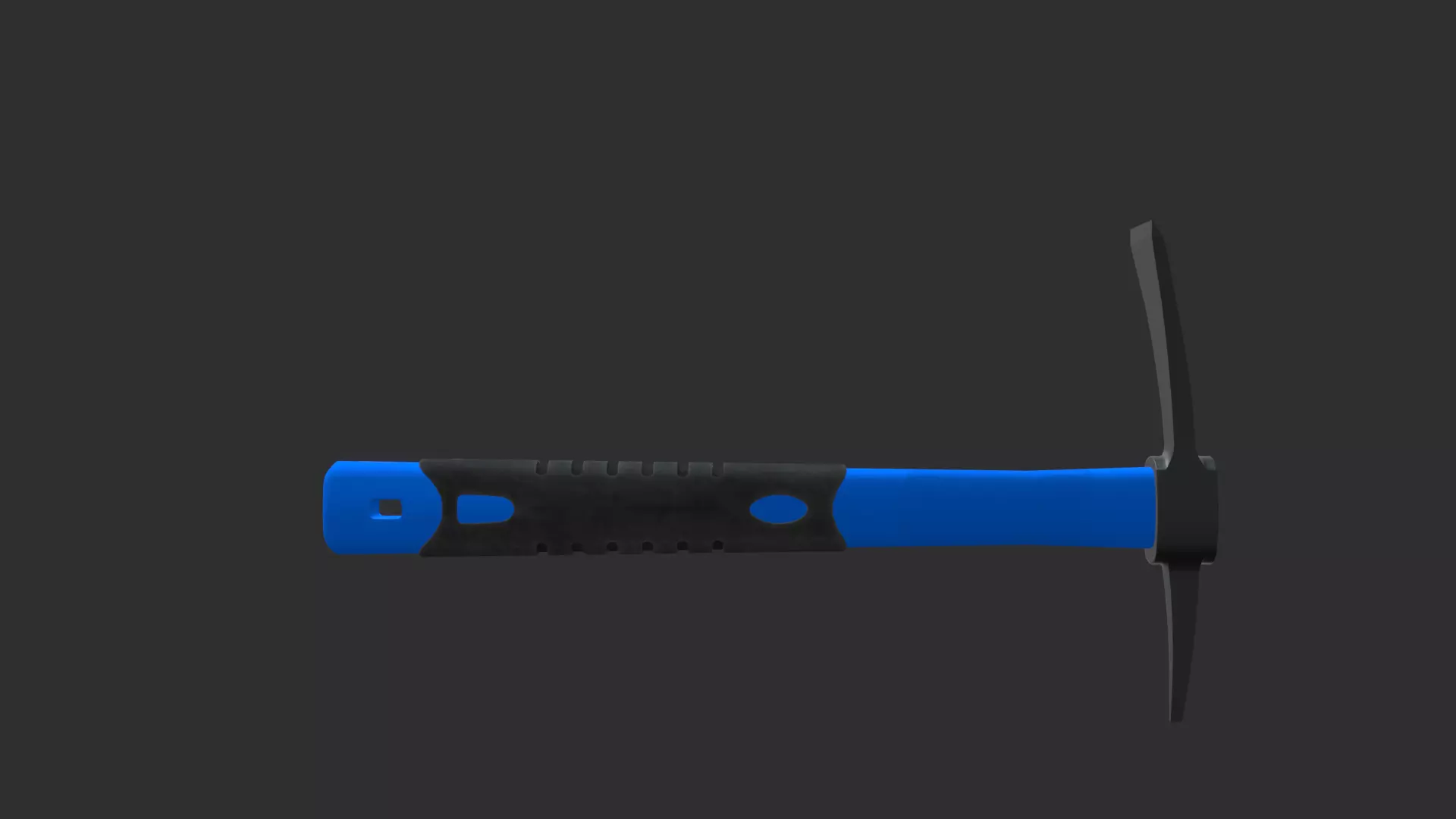 Realistic Pick Axe 3D Model with Detailed Handle and Head Low-poly 3D model_4