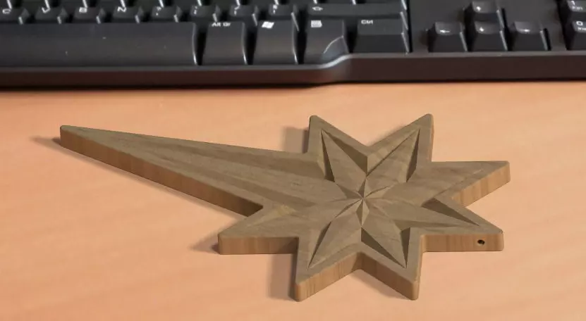 Winter Star 1C 3D print model_1