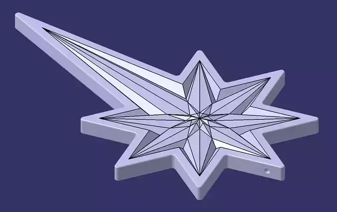 Winter Star 1C 3D print model