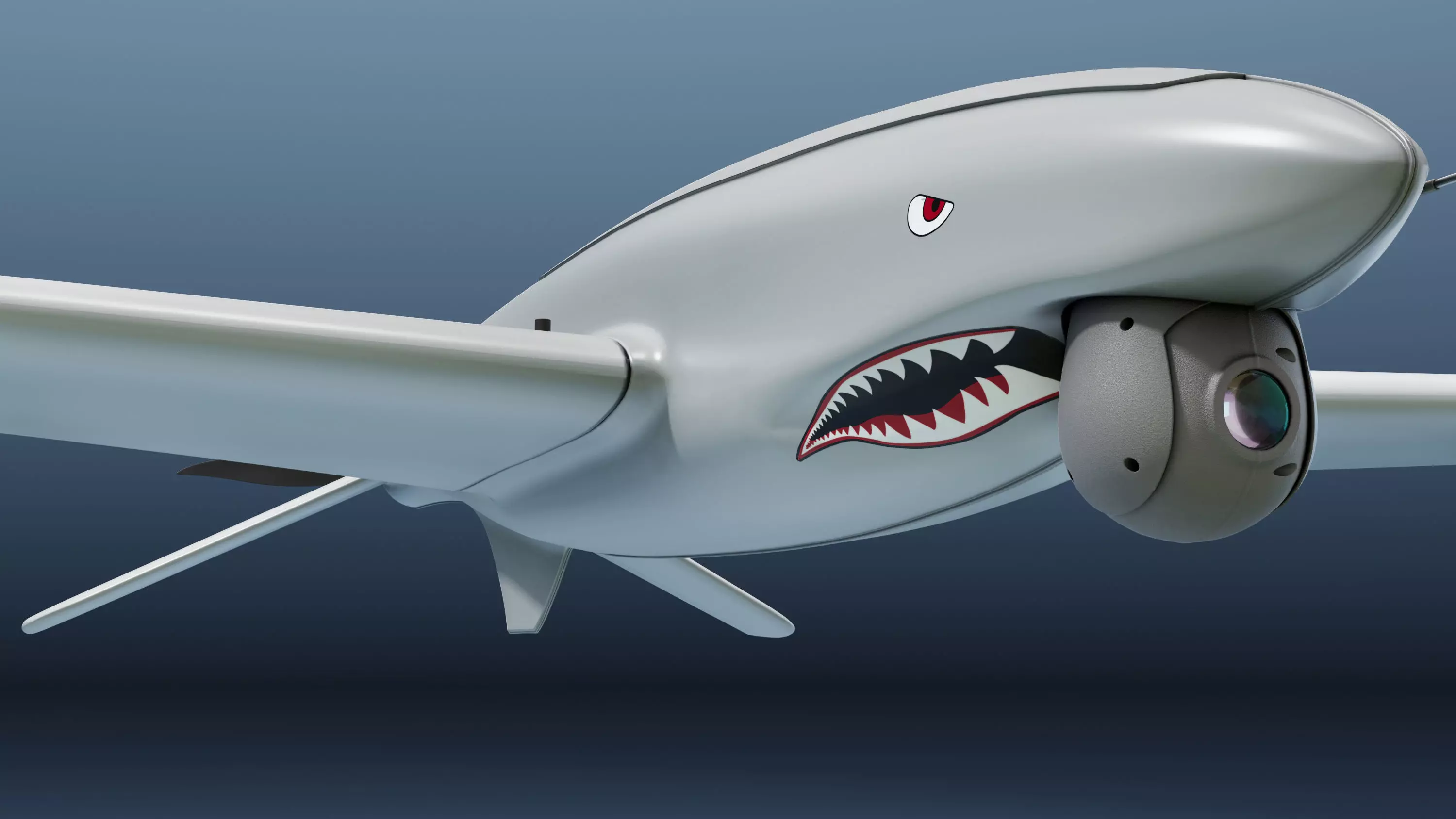 Shark Ukrainian Reconnaissance Drone 3D model_4