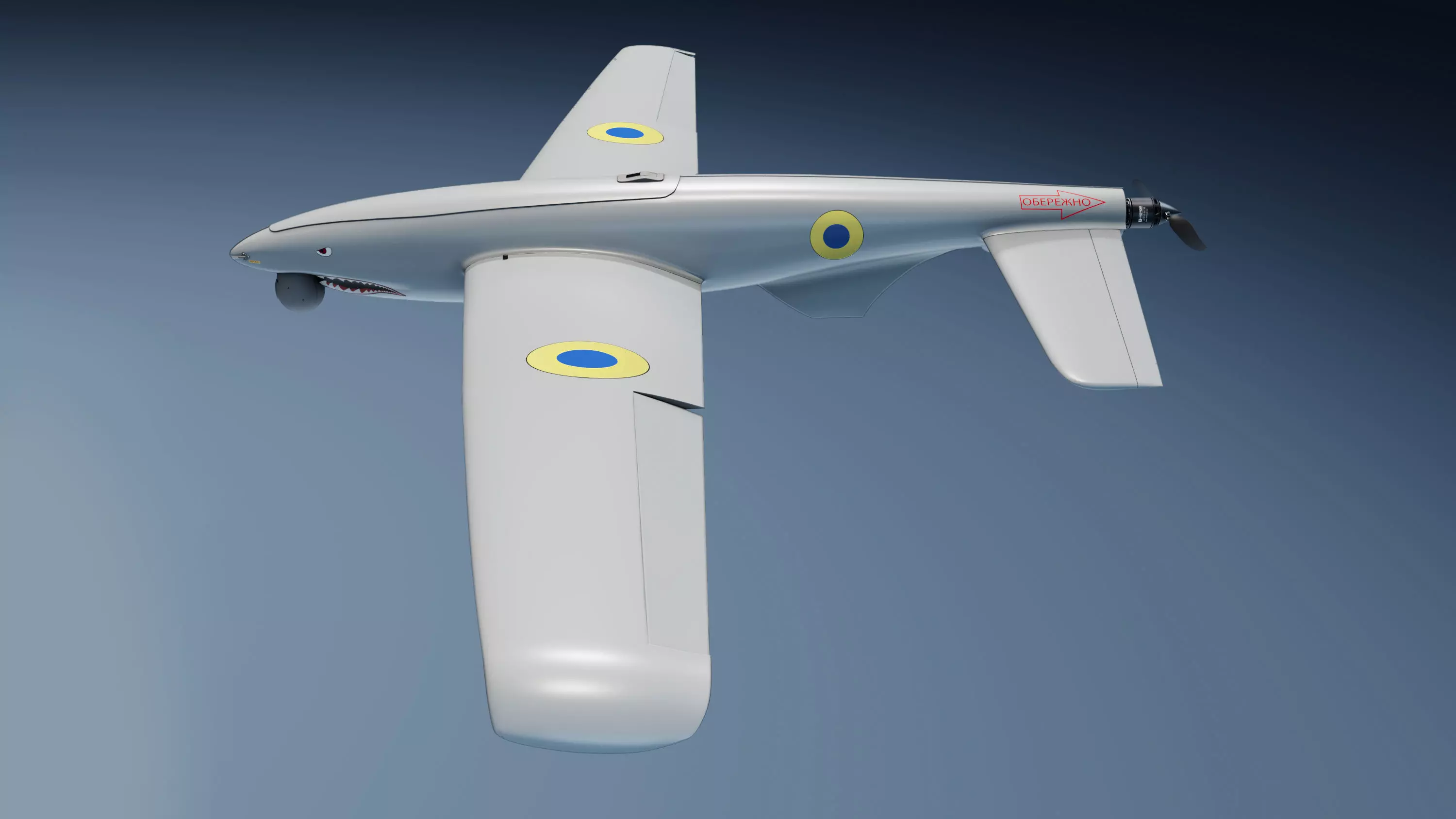 Shark Ukrainian Reconnaissance Drone 3D model_1