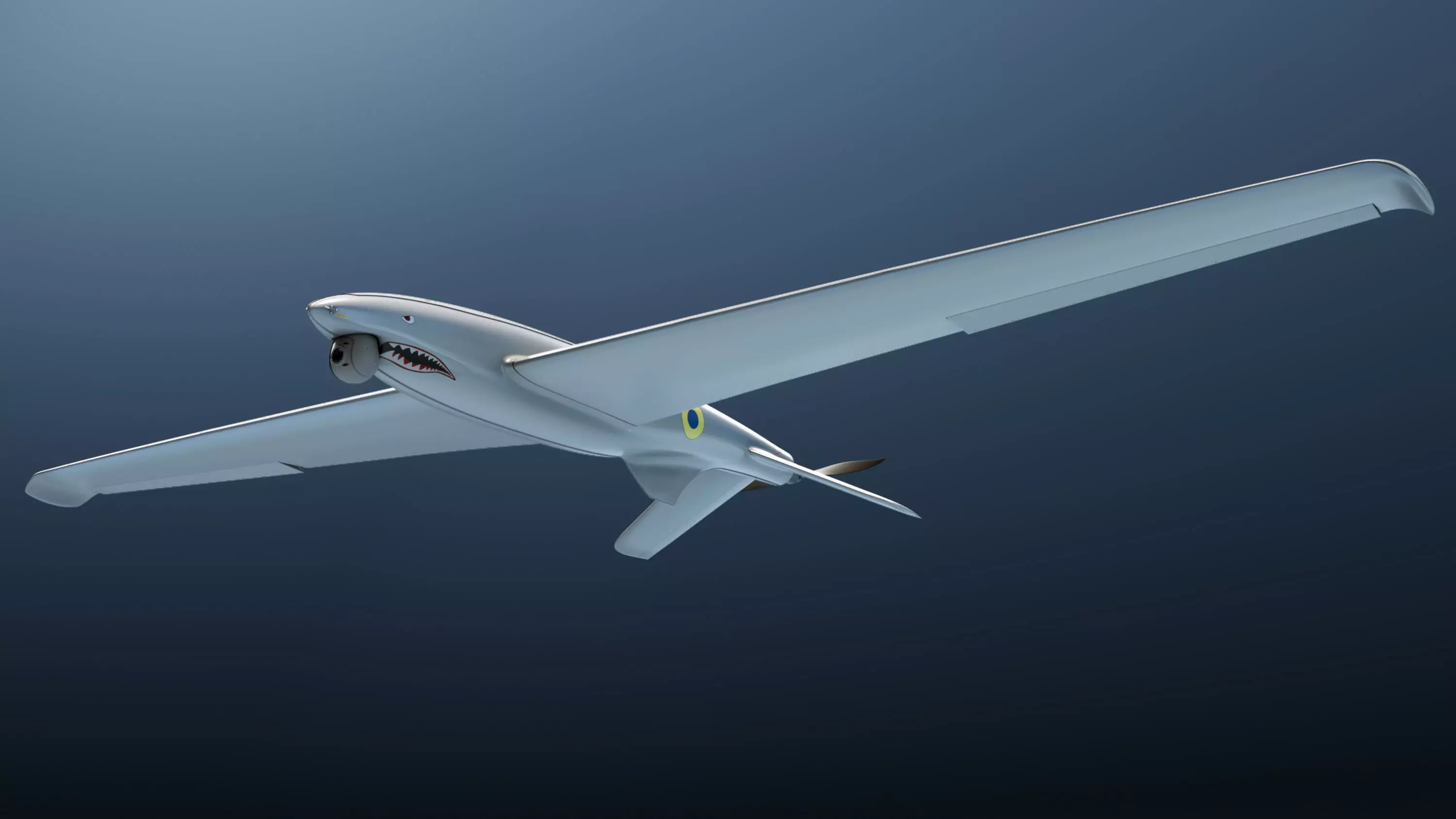 Shark Ukrainian Reconnaissance Drone 3D model_0