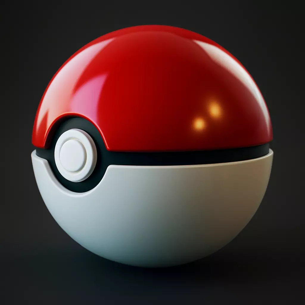 Pokeball Pokemon 3D print model_0