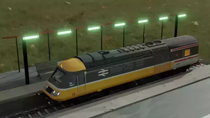 train station with train