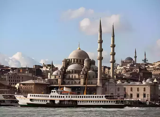 istanbul yenicami bosphorus 3d relief