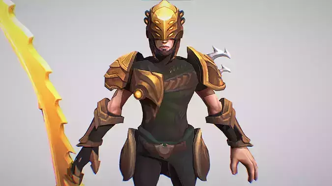 Master Yi - Headhunter Skin - League Of Legends Low-poly 3D model