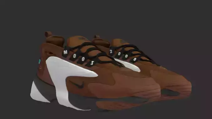 Realistic Sneakers 3D Model with Detailed Design and Texture