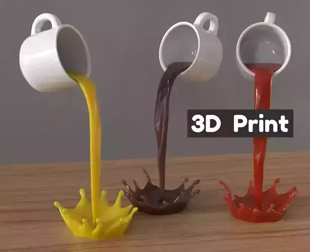 The cup for pouring water