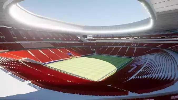 ESTADIO METROPOLITANO ATLETICO DE MADRID 3D