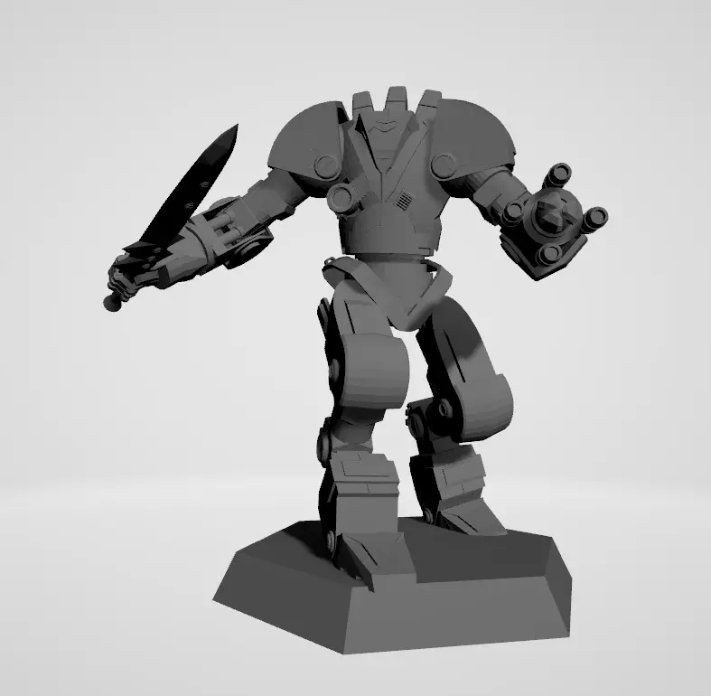 Battletech - Gurkha Mech 3D print model 3D print model_0