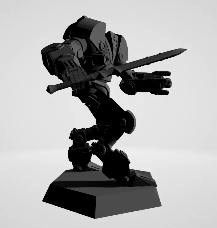 Battletech - Gurkha Mech 3D print model 3D print model_1