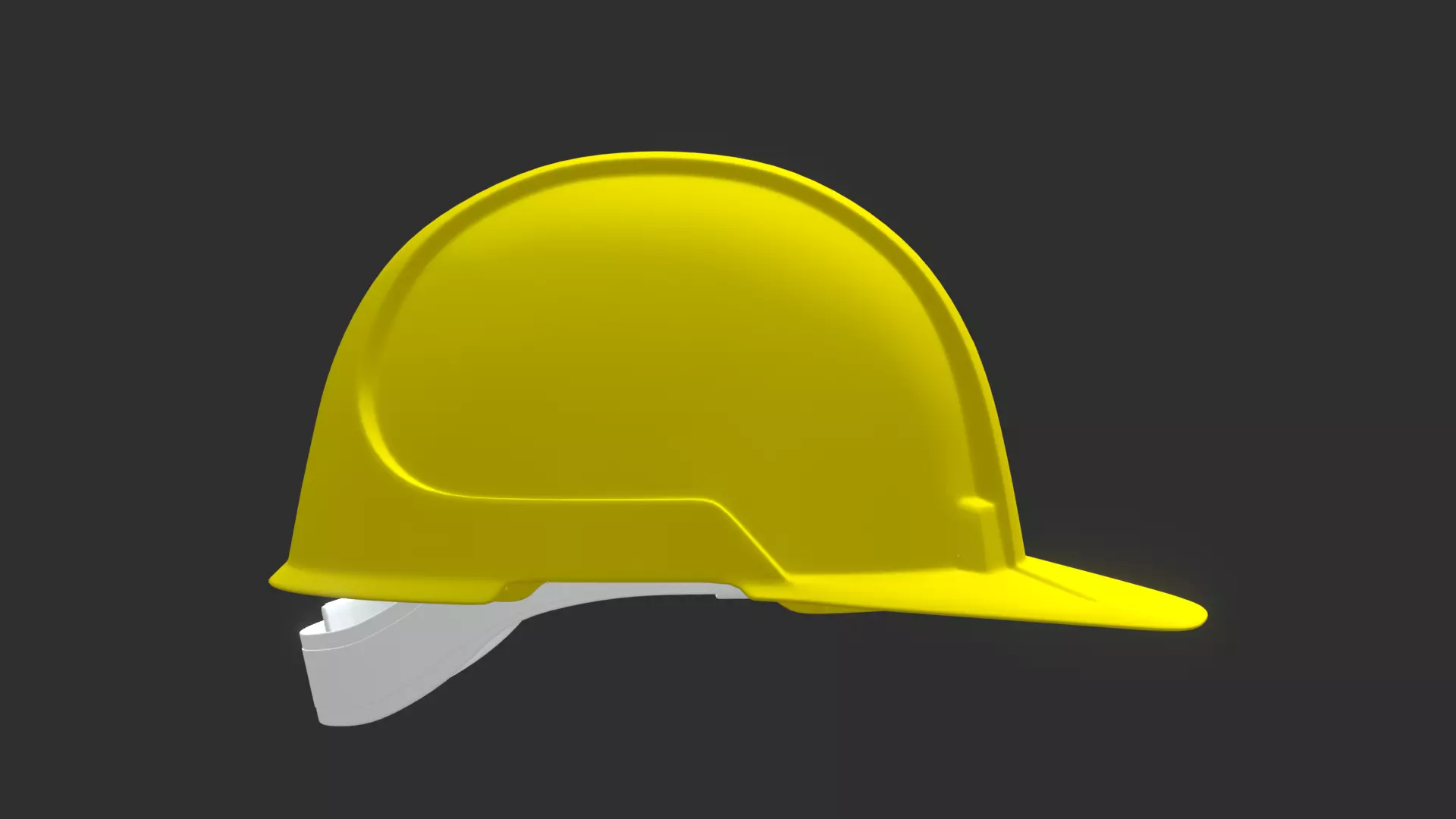 Realistic Worker Helmet 3D Model with Detailed Low-poly 3D model_3