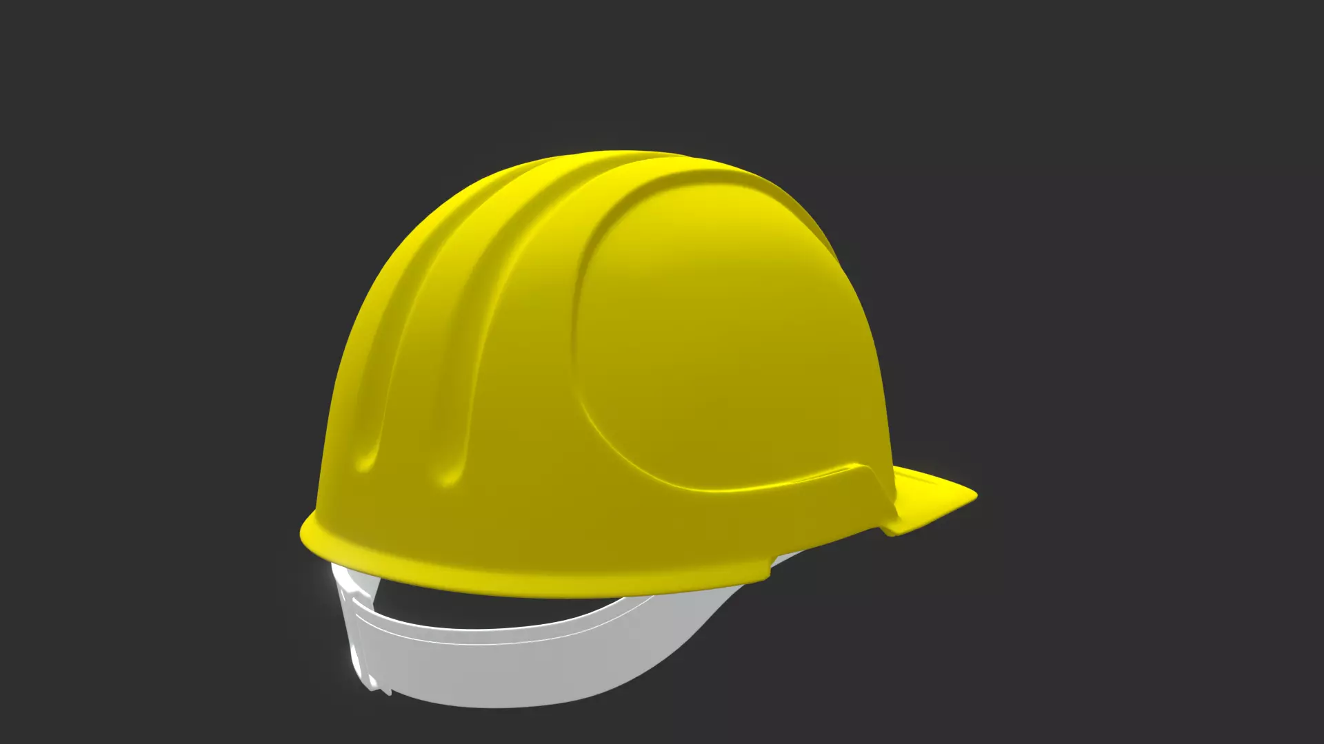 Realistic Worker Helmet 3D Model with Detailed Low-poly 3D model_5