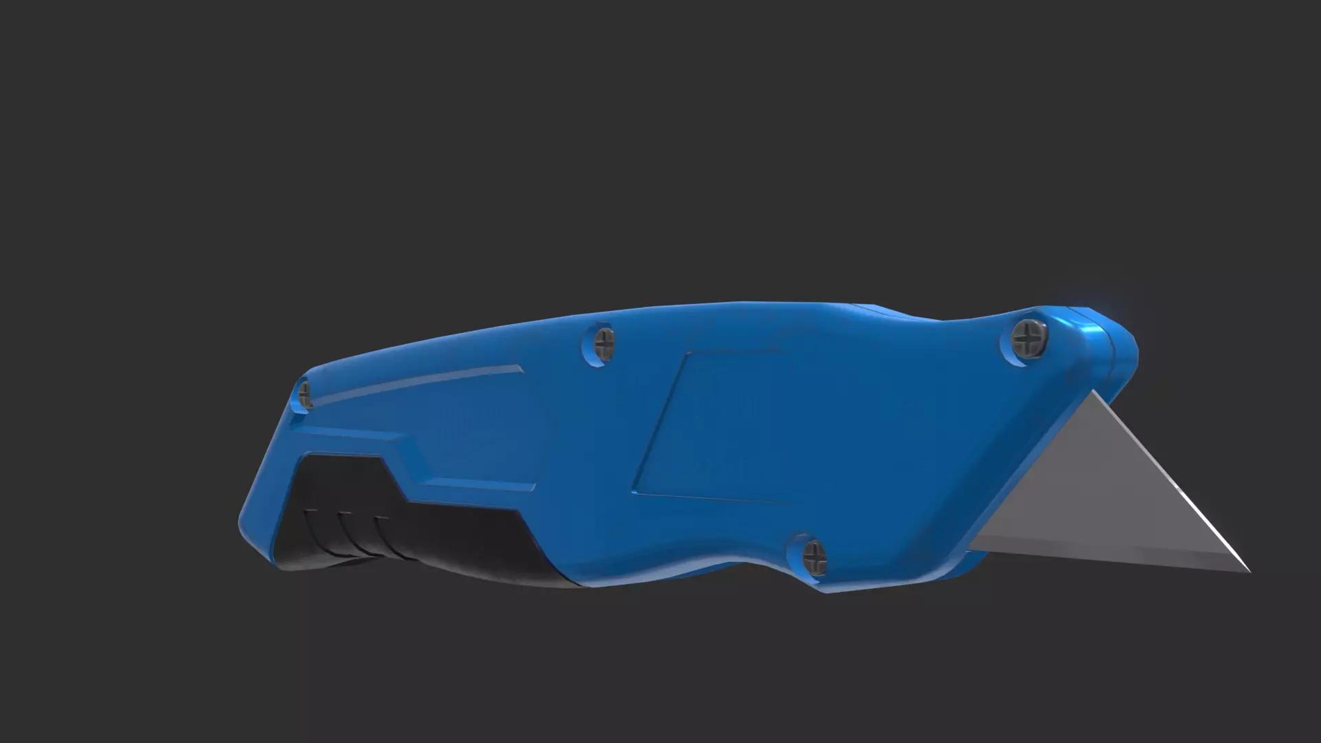 Realistic Paper Cutter Blade 3D Model with Detailed Low-poly 3D model_0