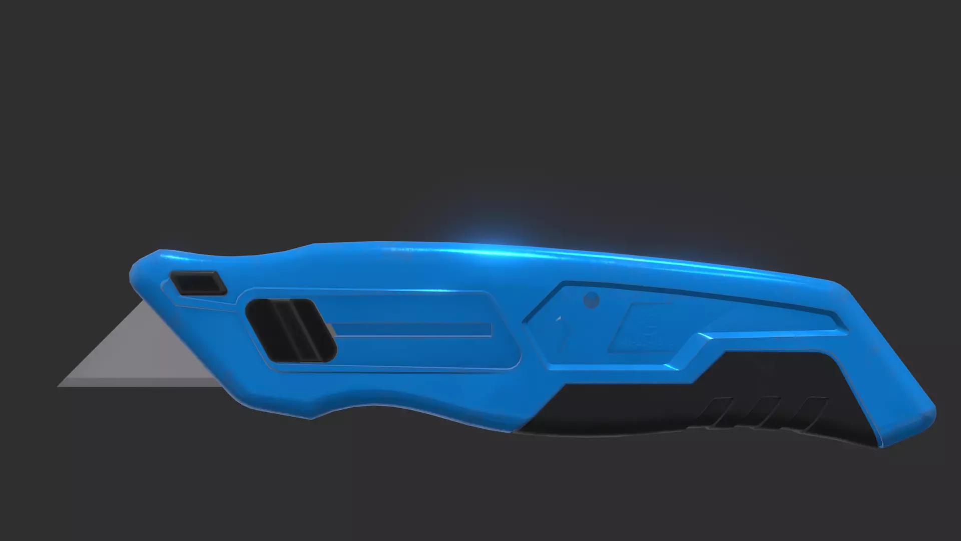 Realistic Paper Cutter Blade 3D Model with Detailed Low-poly 3D model_2